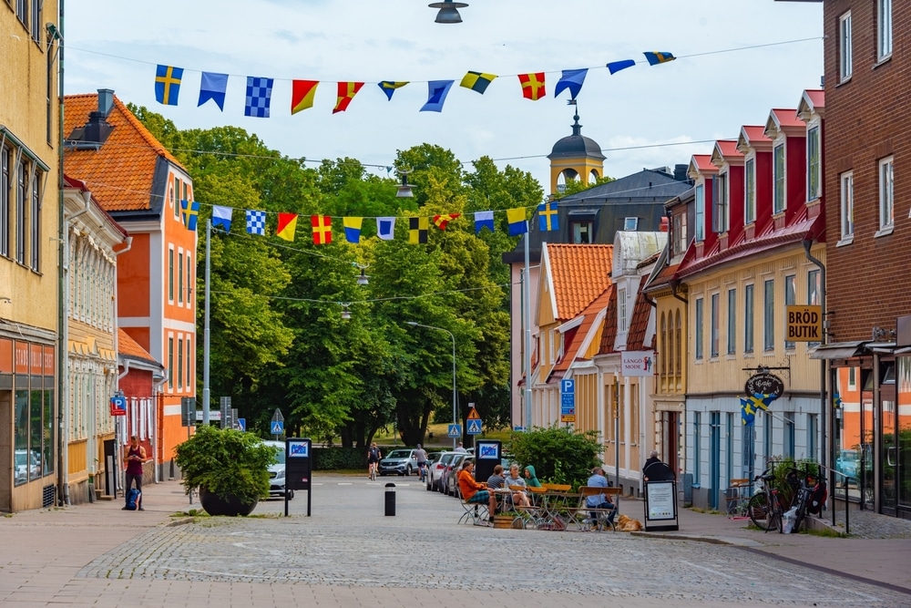 ulica u gradu Karlskrona, Švedska